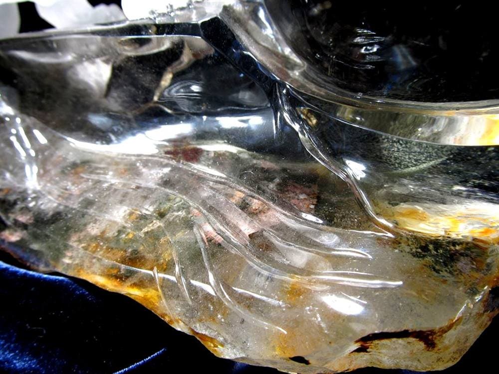 四神獣 ガーデンクォーツ 庭園水晶 白虎 彫刻 置物