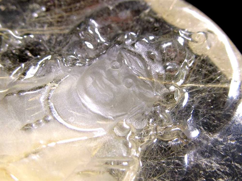 ゴールドルチルクォーツ タンブル 金針水晶 カボション ルチレイテッドクォーツ