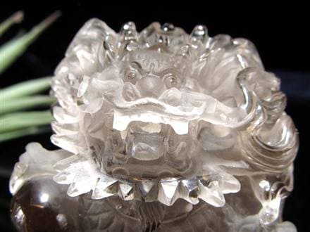 ルチル 龍彫り 龍神 置物 彫刻