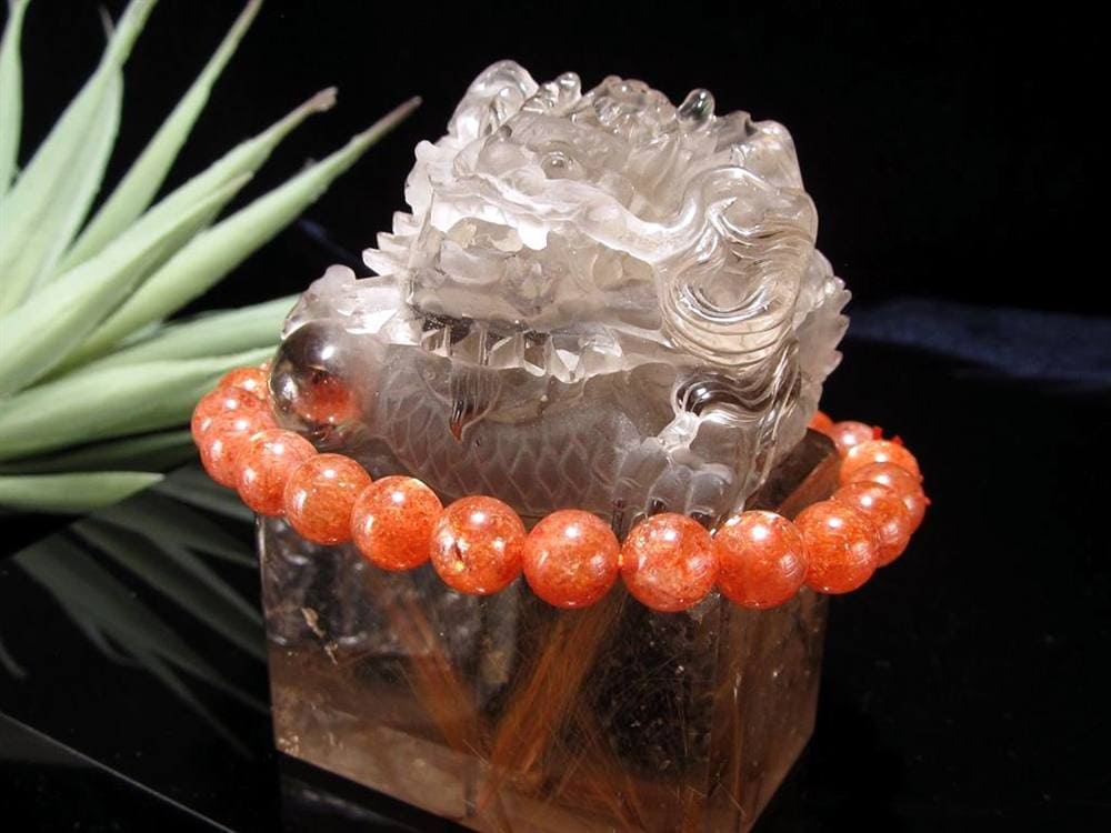 ルチル 龍彫り 龍神 置物 彫刻