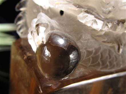 ルチル 龍彫り 龍神 置物 彫刻