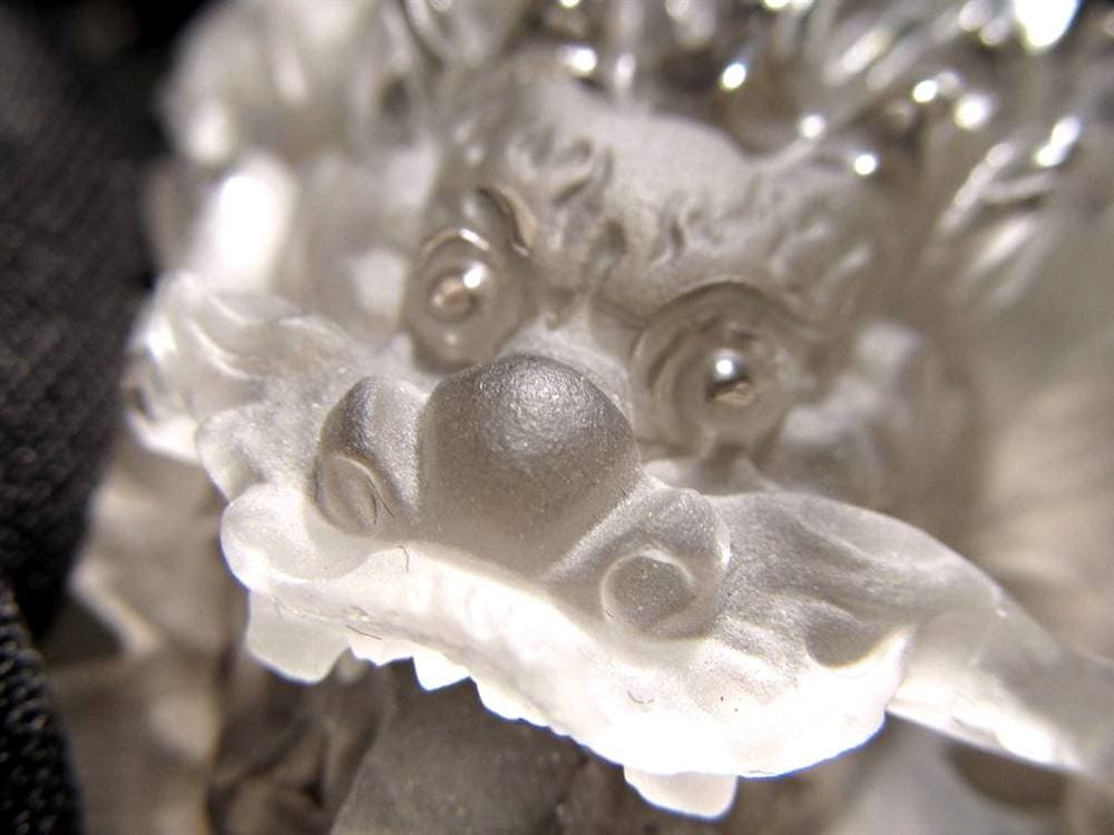 ルチル 龍彫り 龍神 置物 彫刻