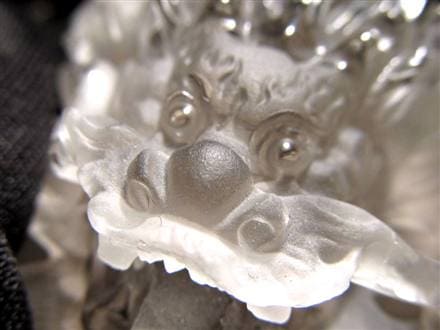 ルチル 龍彫り 龍神 置物 彫刻