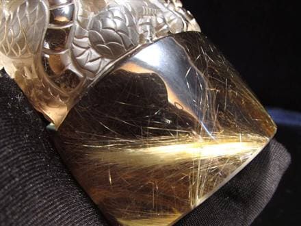 ルチル 龍彫り 龍神 置物 彫刻