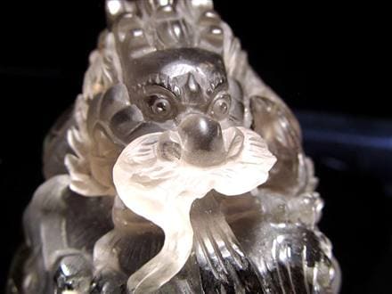 ルチル 龍彫り 龍神 置物 彫刻