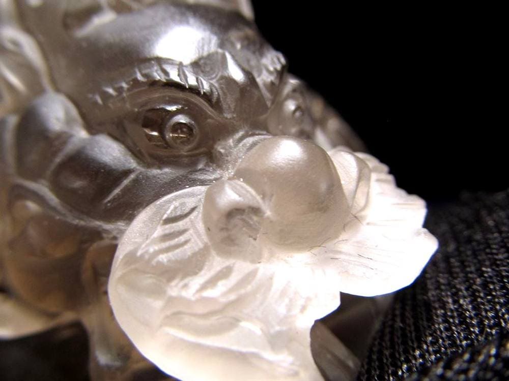 ルチル 龍彫り 龍神 置物 彫刻