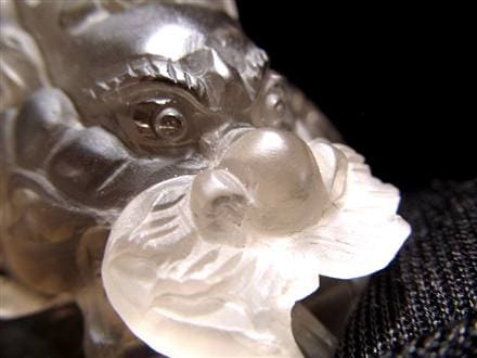 ルチル 龍彫り 龍神 置物 彫刻