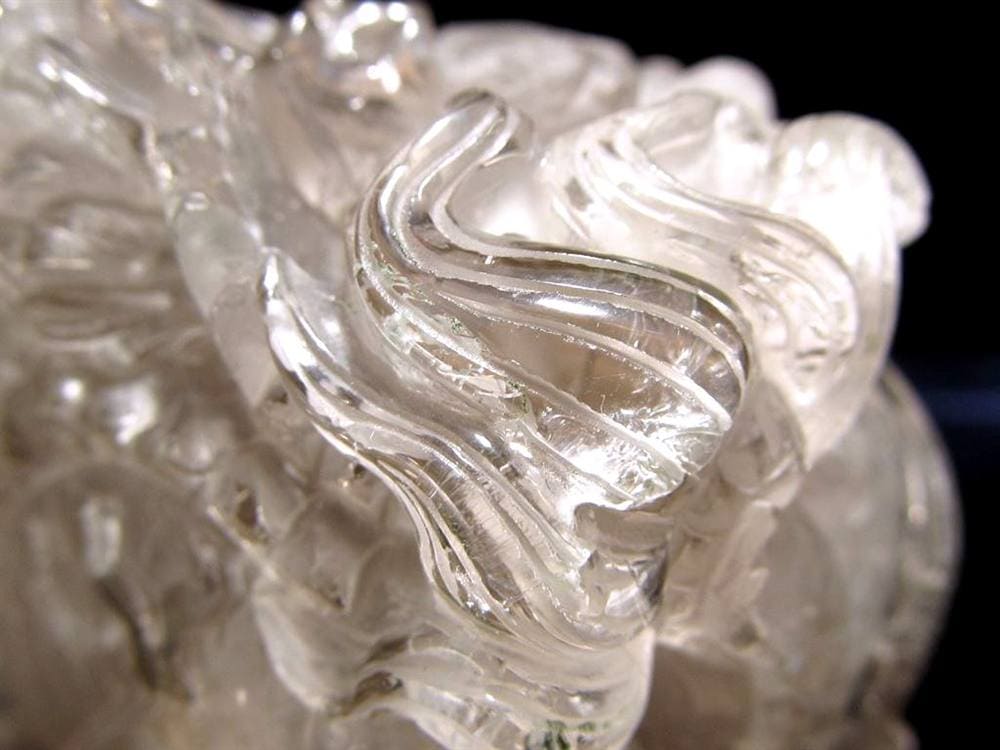 ルチル 龍彫り 龍神 置物 彫刻