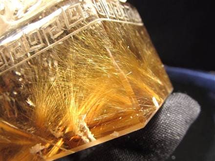 ルチル 龍彫り 龍神 置物 彫刻