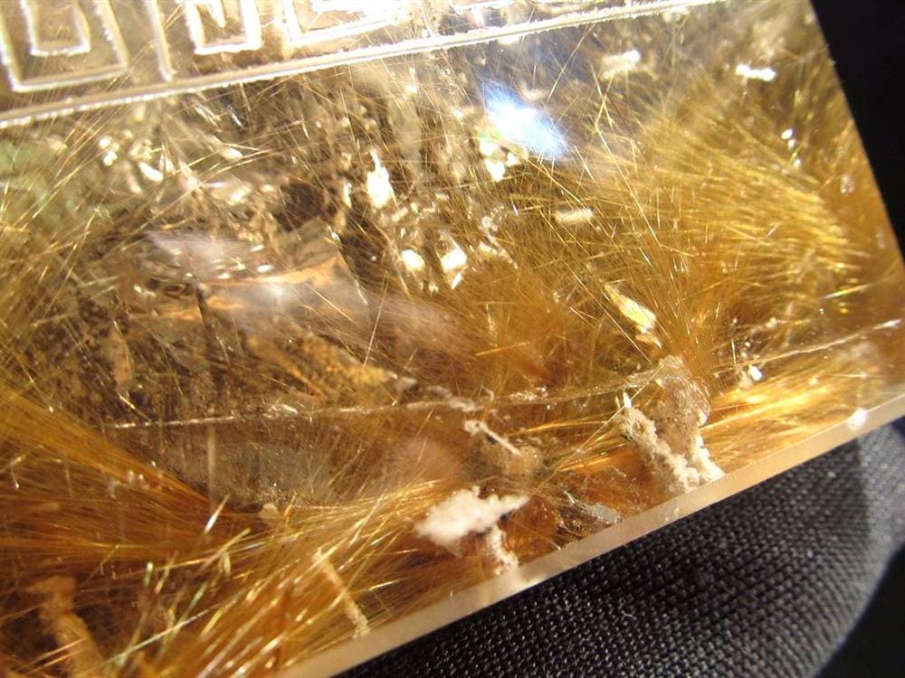 ルチル 龍彫り 龍神 置物 彫刻