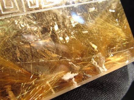 ルチル 龍彫り 龍神 置物 彫刻