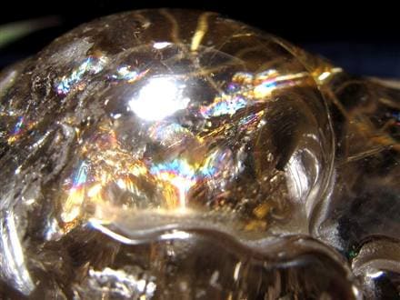 ヒキュウ 貔貅 タンブル ルチルクォーツ 御守り石