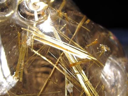 ヒキュウ 貔貅 タンブル ルチルクォーツ 御守り石