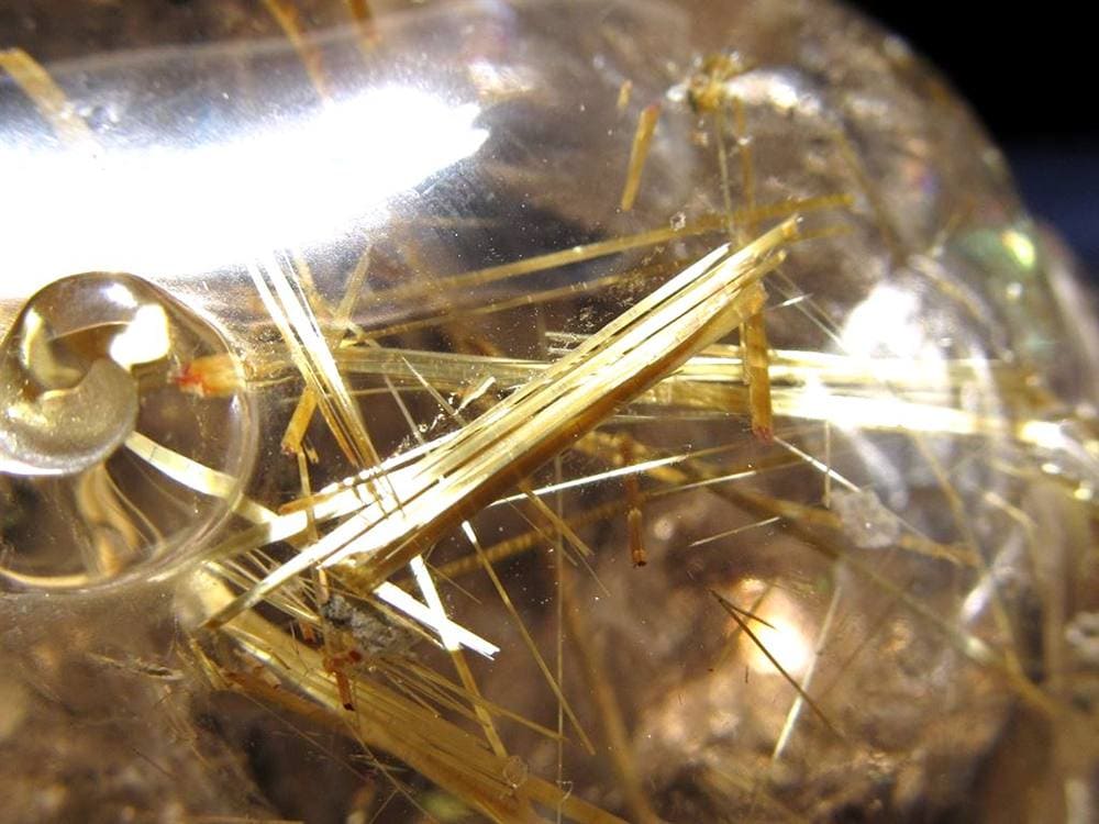 ヒキュウ 貔貅 タンブル ルチルクォーツ 御守り石