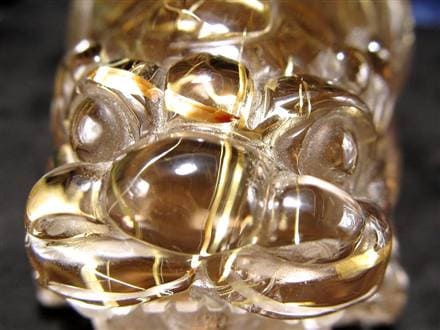 ヒキュウ 貔貅 タンブル ルチルクォーツ 御守り石