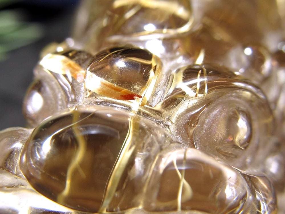 ヒキュウ 貔貅 タンブル ルチルクォーツ 御守り石