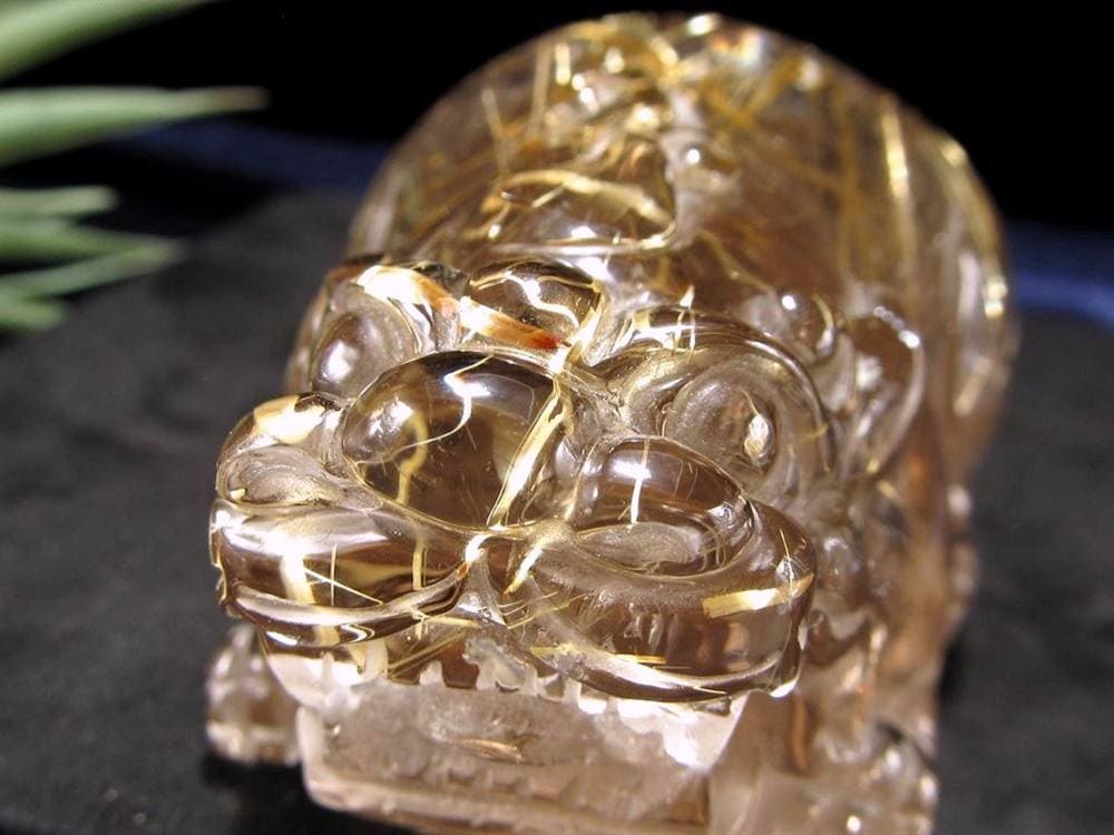 ヒキュウ 貔貅 タンブル ルチルクォーツ 御守り石