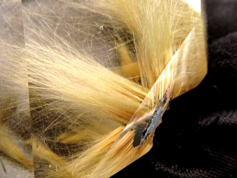 ルチル ゴールド 金針 置物 原石 金運