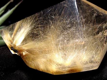 ルチル ゴールド 金針 置物 原石 金運