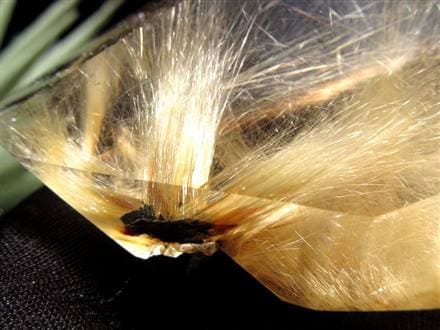 ルチル ゴールド 金針 置物 原石 金運