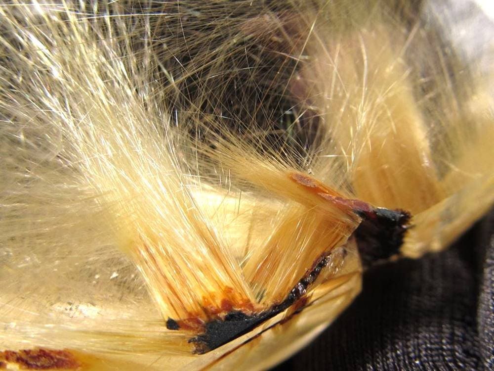 ルチル ゴールド 金針 置物 原石 金運