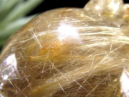 ゴールドルチルクォーツ 龍亀 ロングイ 金針 水晶 彫刻 置物 財運 瑞獣