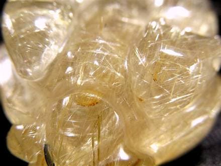 ゴールドルチルクォーツ 龍亀 ロングイ 金針 水晶 彫刻 置物 財運 瑞獣
