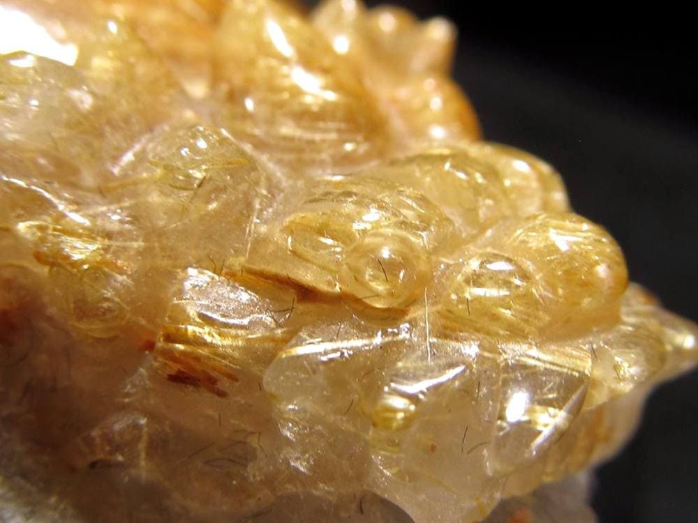 ゴールドルチルクォーツ 龍亀 ロングイ 金針 水晶 彫刻 置物 財運 瑞獣
