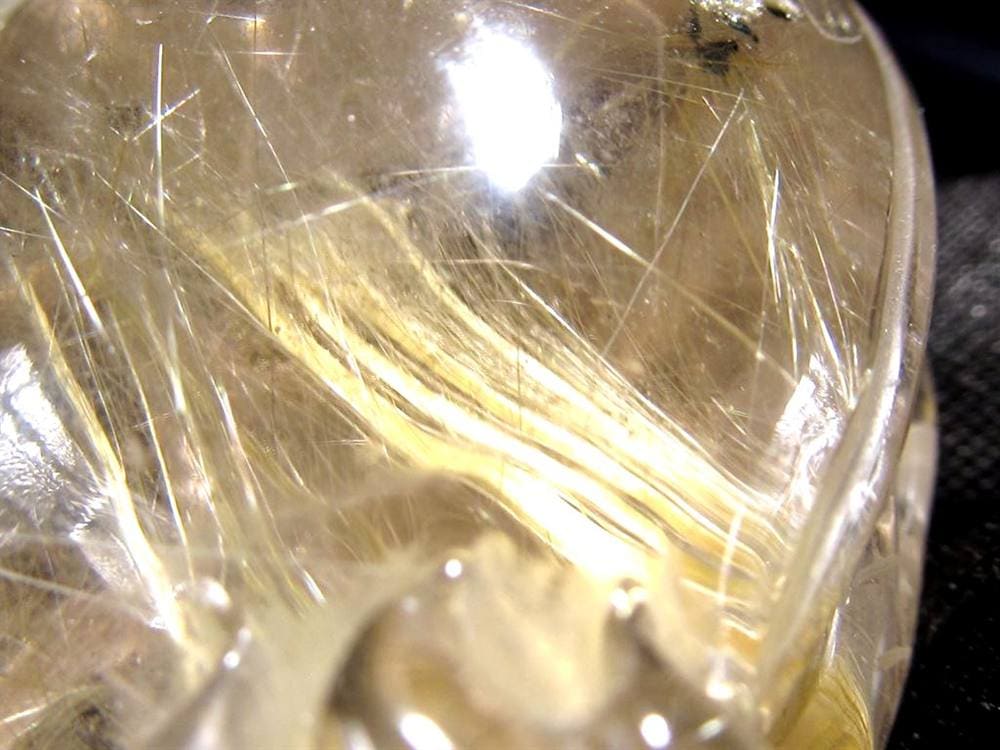 ゴールドルチルクォーツ 龍亀 ロングイ 金針 水晶 彫刻 置物 財運 瑞獣