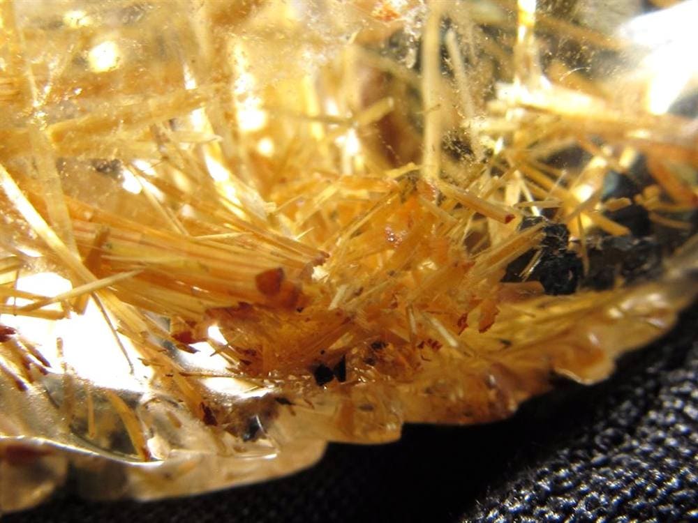 ゴールドルチルクォーツ 龍亀 ロングイ 金針 水晶 彫刻 置物 財運 瑞獣