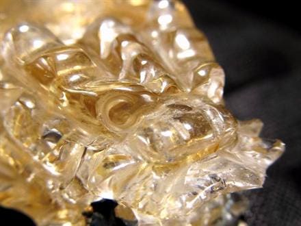 ゴールドルチルクォーツ 龍亀 ロングイ 金針 水晶 彫刻 置物 財運 瑞獣