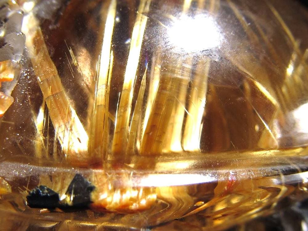 ゴールドルチルクォーツ 龍亀 ロングイ 金針 水晶 彫刻 置物 財運 瑞獣