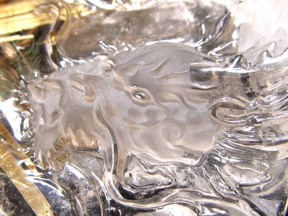 ゴールドルチルクォーツ タンブル 金針水晶 カボション ルチレイテッドクォーツ