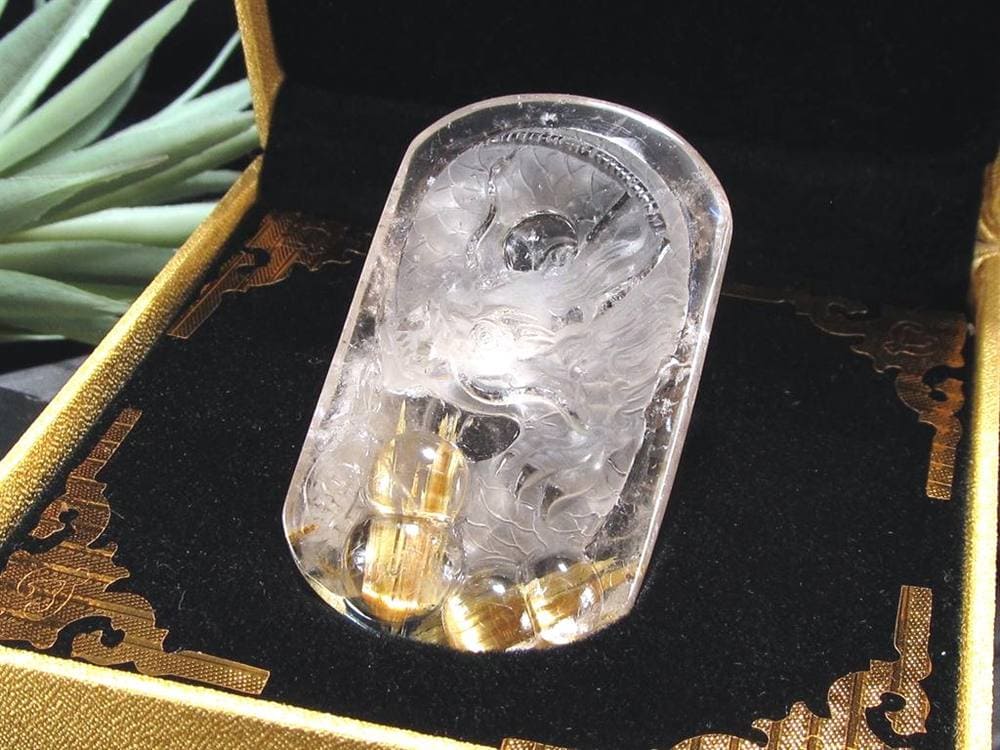 ゴールドルチルクォーツ タンブル 金針水晶 カボション ルチレイテッドクォーツ