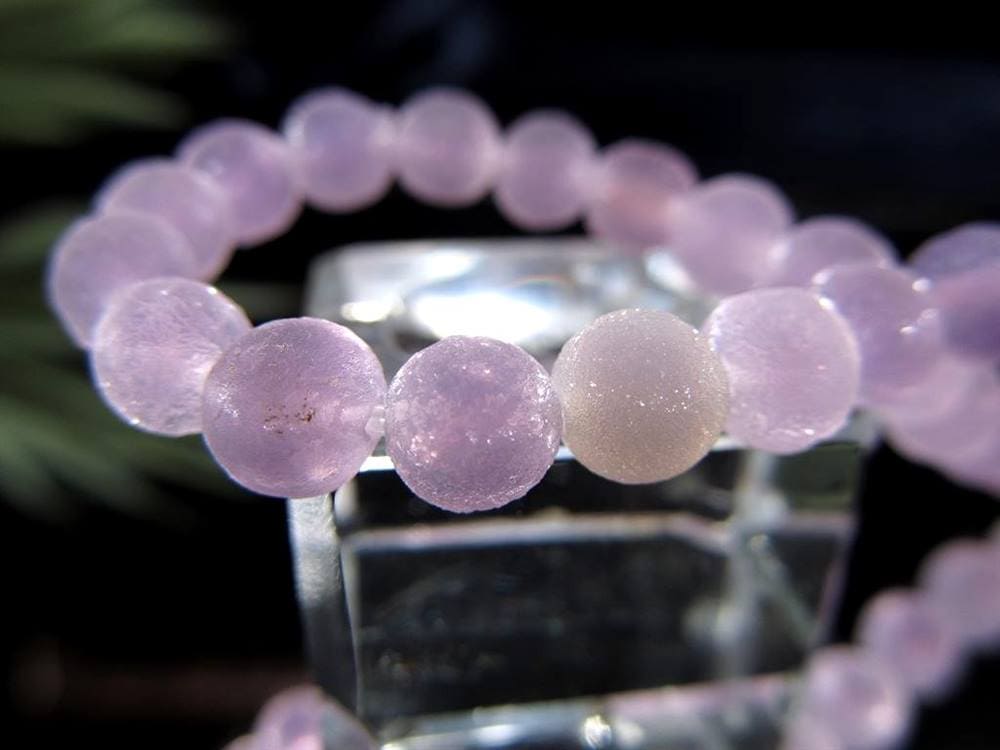 グレープカルセドニー 紫玉髄 ブレスレット グレープアゲート グレープアメジスト