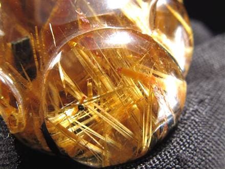 ヒキュウ 貔貅 タンブル ルチルクォーツ 御守り石