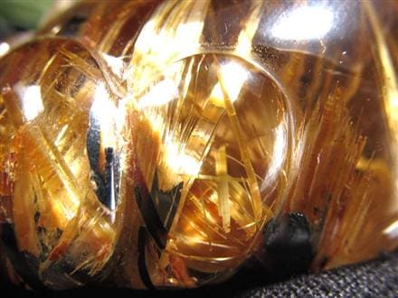 ヒキュウ 貔貅 タンブル ルチルクォーツ 御守り石