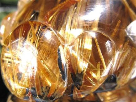 ヒキュウ 貔貅 タンブル ルチルクォーツ 御守り石