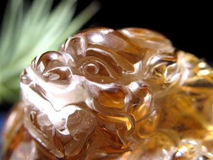 ヒキュウ 貔貅 タンブル ルチルクォーツ 御守り石