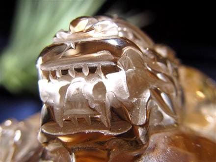 ヒキュウ 貔貅 タンブル ルチルクォーツ 御守り石