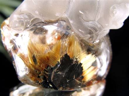 ヒキュウ 貔貅 タンブル ルチルクォーツ 御守り石