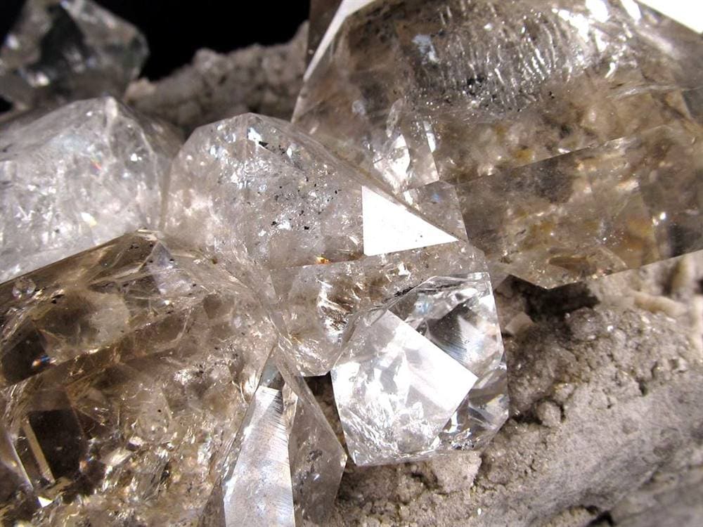 ハーキマーダイヤモンド ハーキマー水晶 母岩付き 原石 ハーキマー地区
