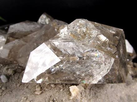 ハーキマーダイヤモンド ハーキマー水晶 母岩付き 原石 ハーキマー地区