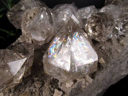 ハーキマーダイヤモンド ハーキマー水晶 母岩付き 原石 ハーキマー地区