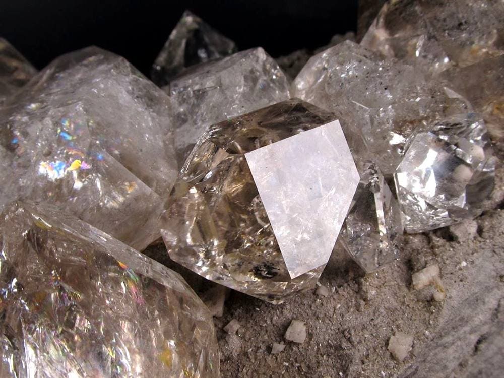 ハーキマーダイヤモンド ハーキマー水晶 母岩付き 原石 ハーキマー地区