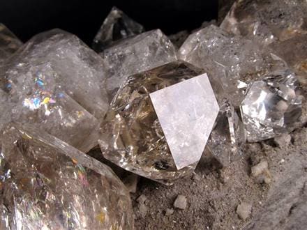 ハーキマーダイヤモンド ハーキマー水晶 母岩付き 原石 ハーキマー地区