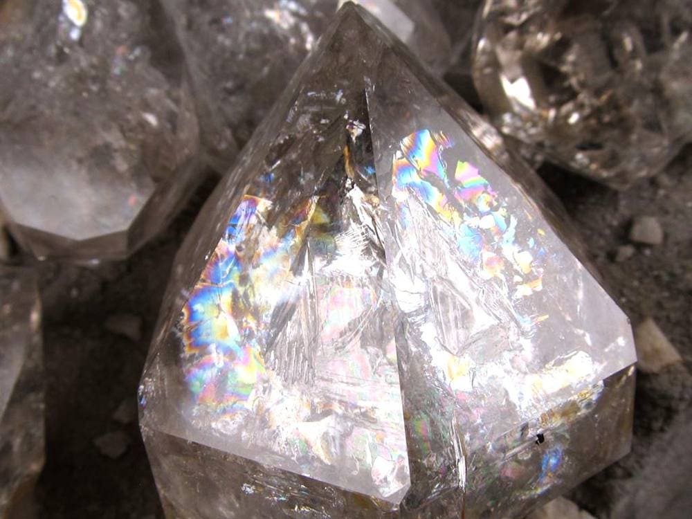 ハーキマーダイヤモンド ハーキマー水晶 母岩付き 原石 ハーキマー地区