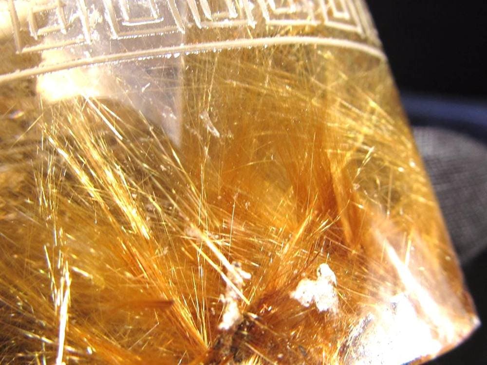 ルチル ヒキュウ 貔貅 置物 彫刻