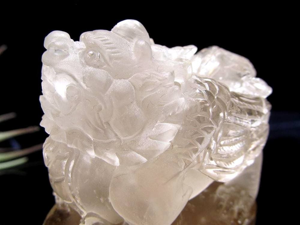 ルチル ヒキュウ 貔貅 置物 彫刻