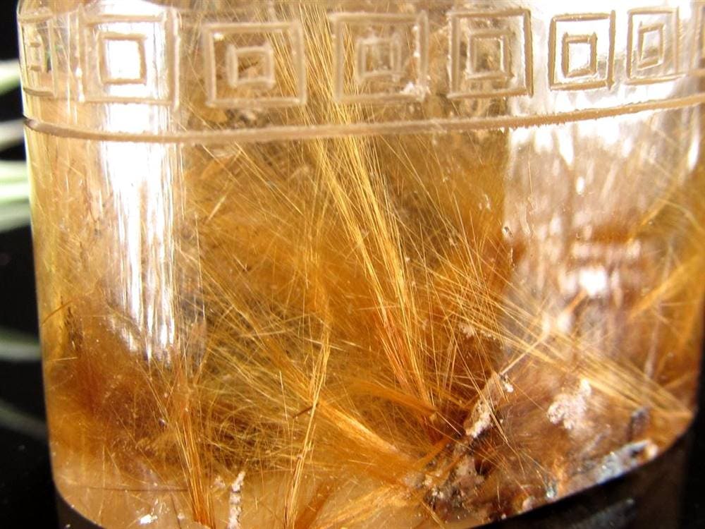 ルチル ヒキュウ 貔貅 置物 彫刻